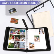 Trading Card Binder, 9 Pockets Baseball Card Binder Sleeves with Zipper, Card Case for Game/Football