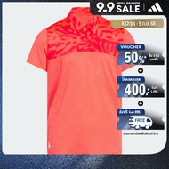 adidas Golf Ottoman Printed Polo Shirt Kids Women Red JN0306