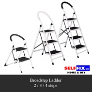 TUUF Steel Large Broad Step Ladder (2-6 Steps)