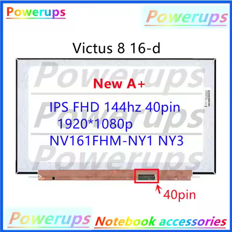 New A+ Laptop LCD/LED Screen/Display For HP OMEN/Victus 8 16-B 16-D BOE09B7 NV161FHM-N62 NY1 NY3 IPS