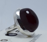 卡巴迪瑪瑙 肝臟瑪瑙 葉門Aqeeq 戒指 紅棕色 Akik 葉門Akik 男士戒指