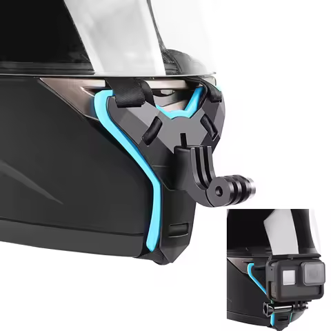 Motorcycle Helmet Chin Strap Mount Holder Adapter for GoPro Hero 13 12 11 10 Yi 4k EKEN DJI Insta360
