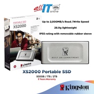 Kingston XS2000 (500GB/1TB/2TB) Portable SSD USB Type-C 20Gbps