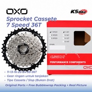 OXO 7 Speed Cassette Rear Gear Sprocket 11-36T 11-34T 11-32T 11-28T MTB Bike Gear Freehub Cassette C