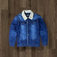 SHERPA TRUCKER DENIM JACKET THICK GOTCHA USA