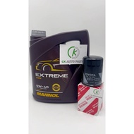 💯MANNOL 5W40 ENGINE OIL 4L & PROTON OIL FILTER‼️