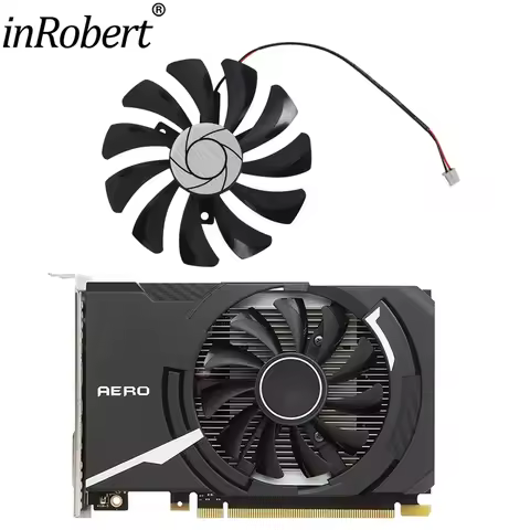 85MM HA9010H12F-Z 2Pin Cpu cooler for MSI GeForce GTX1050Ti GT OC RX 550 GTX 1650 AERO ITX 4G OC vid