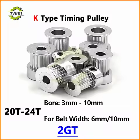 G2M 20 21 22 23 24Teeth 2GT Timing Pulley Bore 3/4/5/6/6.35/8/10mm GT2 Synchronous Wheel For Belt Wi