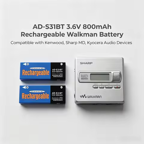 AD-S31BT 3.6V 800mAh Walkman Battery For Kenwood NB-L11A BP-900S for SHARP MD MT821 MT831 ST521 ST53