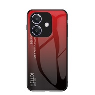 Gradient Ốp Kính cường lực cho OPPO a3x A3 5g 2024 vỏ điện thoại sang trọng bìa cho oppoa3x oppoa3 4