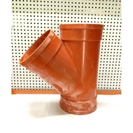pvc orange wye 6x6''