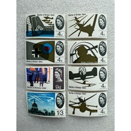 English Stamps Set Of 25th Anniversary Of World War Ii 1965 Complete Of 8