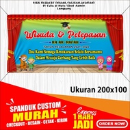 Banner Wisuda Perpisahan Tk, Spanduk Wisuda Perpisahan Tk, ( Bayar Ditempat ) 200X100 Cm