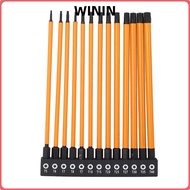 WININ 13pcs Screwdriver Bit Set, Magnetic Head 6-Point Star Impact Driver Bit Set, Durable 6-Inch Le