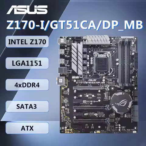 ASUS Z170-I/GT51CA/DP_MB Motherboard ATX Intel Z170 LGA1151 DDR4 SATA3 SPDIF M.2 for 7th Intel Core 