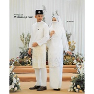 [FULL SET 7 ITEM OFF WHITE] BAJU PENGANTIN/NIKAH/TUNANG/ KURUNG MODEN SONGKET SERI