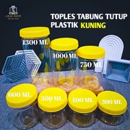 YELLOW CAP TUBE JAR YELLOW CAP PLASTIC JAR/ PREMIUM TUBE JAR/ ARM_OLSHOPP/