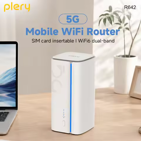 PLERY R642 5G SA/NSA WiFi6 Router Unisoc UDX710 2Gbps CAT19 4G LTE CPE Dual Band 2.4G+5.8GHz Gigabit