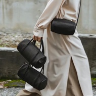 Fashion Niche Genuine Leather Pillow Bag Women 2025 Soft Sheepskin Portable Cylinder Bag Aeta Deersk