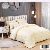 Proyu Cadar Ice Silk 2500 Thread Count Bedsheet 7 in 1 with Comforter Tebal Size Queen dan King