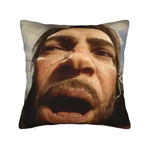 Arthur Morgan Meme Pillowcase Polyester Cushion Cover Decor RDR2 Game Pillow Case Cover Seater Drop 