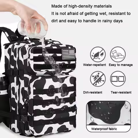 Oulylan 25L/35L/45L Travel Hiking Rucksack with Bottle Holder Tactical Backpack for Men Women Waterp