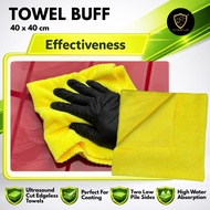 【CP CAR Detailer】Edgeless Microfiber Towel – Car Wash, Cleaning, Wax Buffing, Polishing Cloth