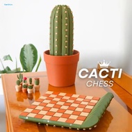Cactus Chess Pieces 3d Printed Chess Set Unique Cactus Chess Game Set Perfect Gift for Plant Lovers 