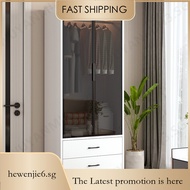 Wardrobe Modern Small Wardrobe Luxury Custom Cabinet Children's Glass Door Wardrobe hewenjie6.sg