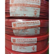 1.5mm Pvc Wire 100METER (7/0.53mm) Sirim Approve