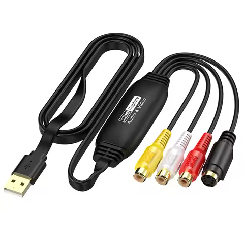USB Video Capture Card VHS TV DVD VCR Audio Capture Adapter Card USB To AV Video Capture Adapter for