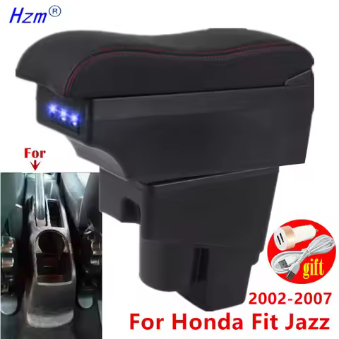 For Honda Jazz Armrest Box For Honda Fit Jazz 1 Car Armrest Storage Box Dedicated 2002 2003 2004 200