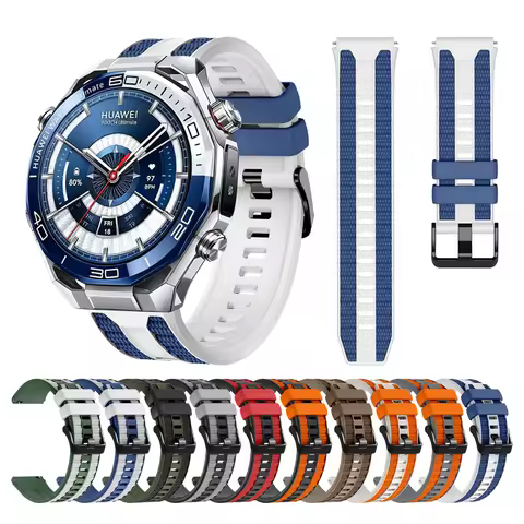 Official Silicone Strap For Huawei Watch Ultimate 2 Band GT7 GT6 GT5 GT4 GT3 Pro 46mm Honor GS PRO/G