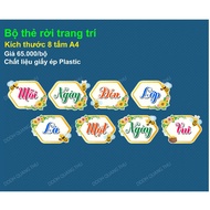 [Decorative items] Decorative loose letter card set