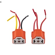 H&Z H4 Ceramic Three-plug Headlight Socket Lamp Socket Bulb Socket Flasher Socket