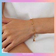 Stainless Steel Bracelet Gold Cherry Bracelet Women Bracelet Gelang Tangan Stainless Gelang Titanium