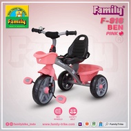 Sepeda Anak Roda Tiga Family Tricycle Bruno F-9163 / F-916 BEN