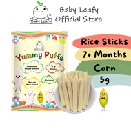 Baby Leafy Yummy Puffs Rice Stick 7m+ - Corn (5g)