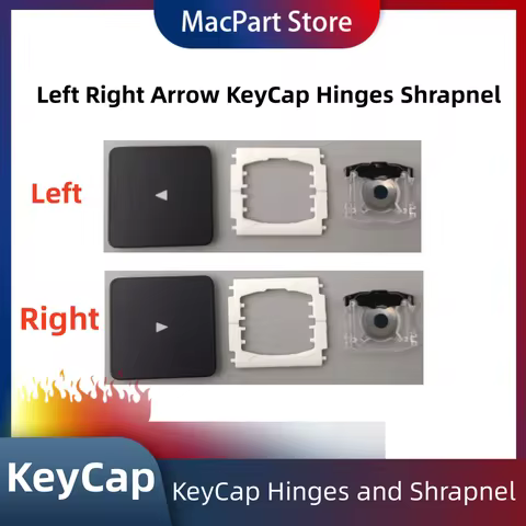 Replacement Individual Left Right Arrow KeyCap Hinges and Shrapnel are Applicable for MacBook Pro A1