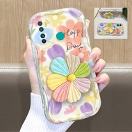 Infinix Hot 9 X655C For Phone Case Softcase Soft Hp Kesing Cute Flower Cream Wave Mobile Casing And 