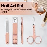 Mp At Fashion Nail Art Set Nail Clippers Manicure Pedicure 4 Pcs - Mj2-18 - Rose Gold Deal