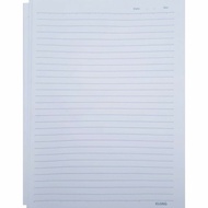 (80 pages) Horizontal lined paper, A4, B5 size marginless paper, student document paper (size 21x30c