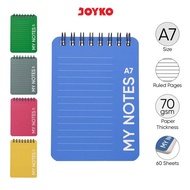 (GET 1 PCS) JOYKO NOTEBOOK A7 NB-740 Joyko Small Pocket Pocket Pocket Agenda NOTEBOOK Diary/ A7 NB-7