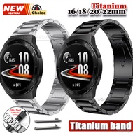 Titanium Metal Watch Band 16mm 18mm 20mm 22mm Universal Wristband Butterfly Clasp Strap for Seiko Br