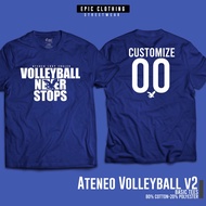 ATENEO  ATENEO VOLLEYBALL  ADMU FULL SUBLIMATION Volleyball Jersey Customize name