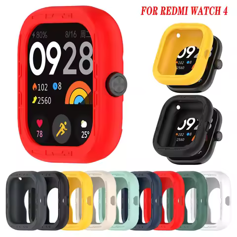 Silicone Case Protective Cover for Redmi Watch 4 Smart Watch Protector Sleeve for Xiaomi Redmi Watch