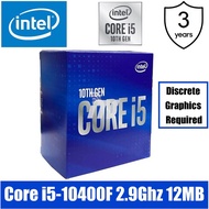 Intel Core I5-10400F 10th Gen Processor - Comet Lake (12MB Cache, 2.9Ghz)