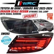 JM26 Toyota 86 GR86 / Subaru BRZ 2022 - 2024 Dragon Scale Design Dynamic Tail Lamp With Signal Runni