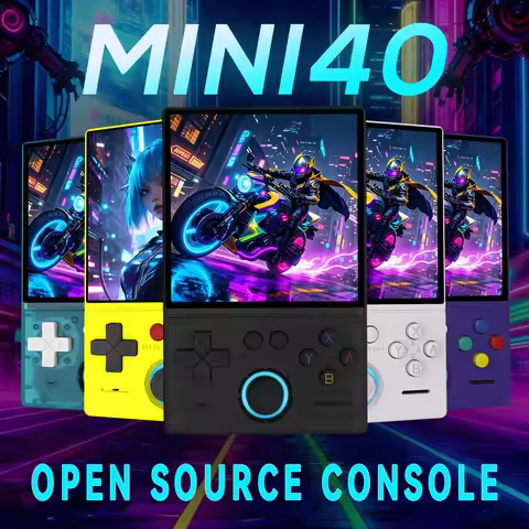 New Mini40 Handheld Gaming Console Open Source Linux System Game Player Support 30+ Emulators with 3