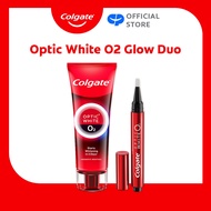 Colgate Optic White O2 Oxygen Whitening Toothpaste 85g + Colgate Optic White O2 Whitening Wand